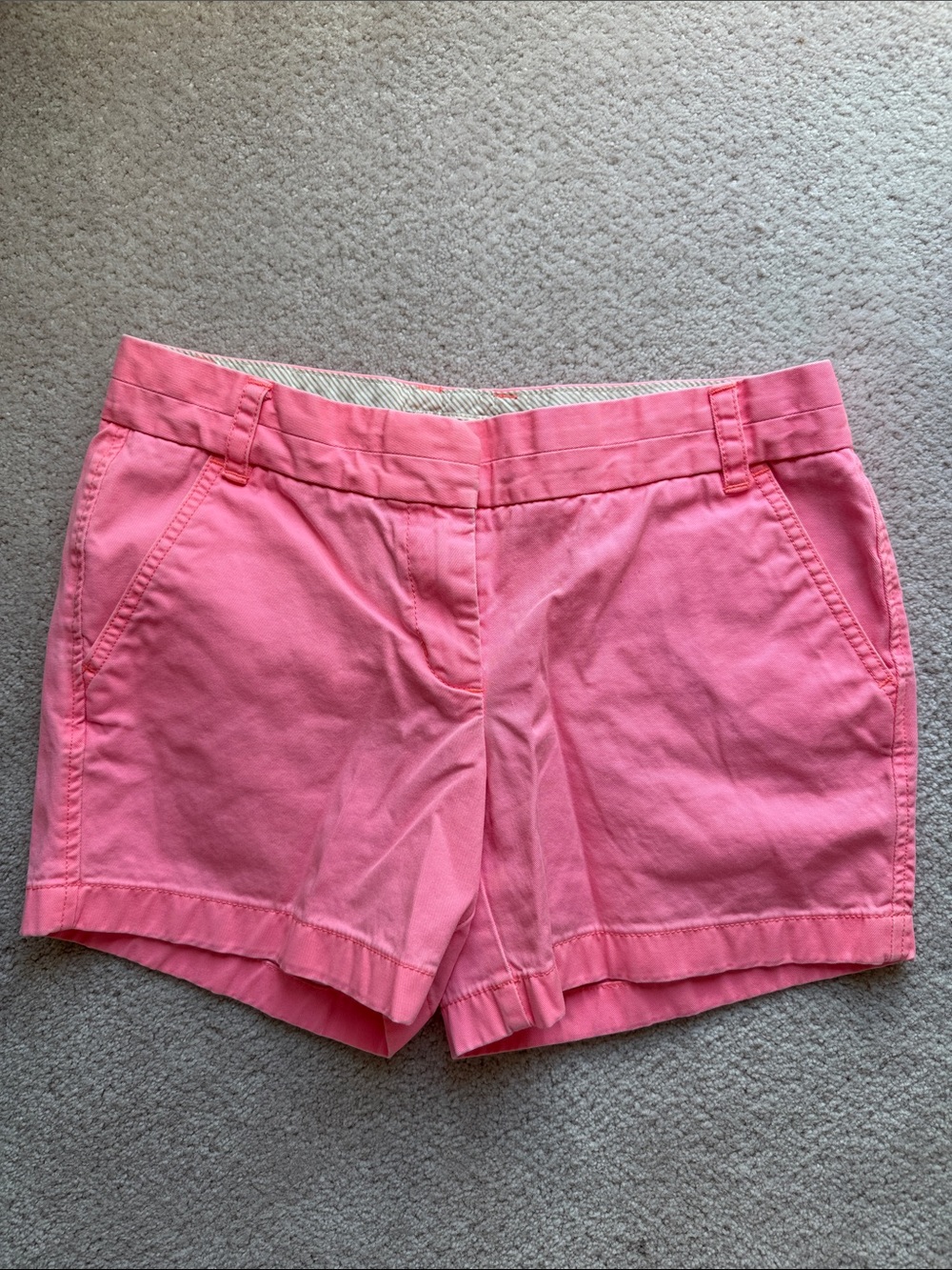 J. Crew Coral Pink Chino Shorts